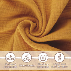 But Not Goose Lovey breathable muslin fabric promotes airflow for delicate skin.