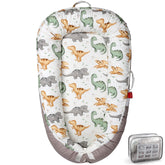 BUTOA Baby Lounger with breathable cotton cover for cozy newborn lounging.
