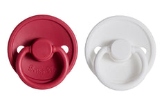 Button Me two-pack pacifiers ready for gifting with lasting comfort