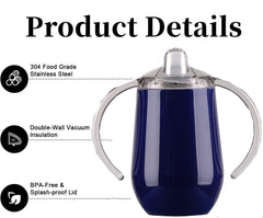 Buumin BPA-free stainless steel sippy cup for safe daily use.