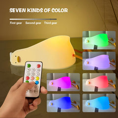 Buwect dimmable warm LED duck lamp offers gentle bedtime lighting