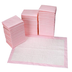 Buyockss 80-count disposable pads with 18x18 pink, high absorption core for mess-free diaper changes.