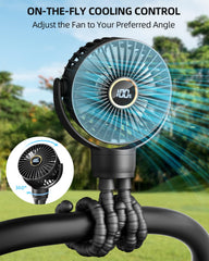 BuyWoo fan features 360-degree rotation for precise airflow direction