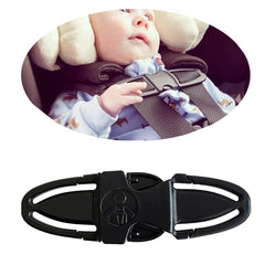 BxuanW seat chest harness clip closeup in black shows durable construction for secure car rides