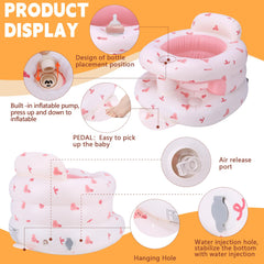 BYEQWB inflatable baby seat water-injection stability provides added weight for balance.