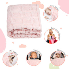 BYKOSY blanket with solid color reverse offers versatile styling