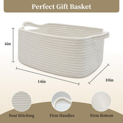 BYLSSNUK rope basket for toys in the nursery, compact storage solution