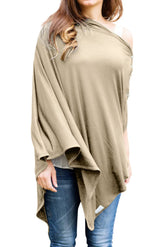 Byrd & Blume maternity nursing cover breathable latte fabric for discreet on-the-go feeding.