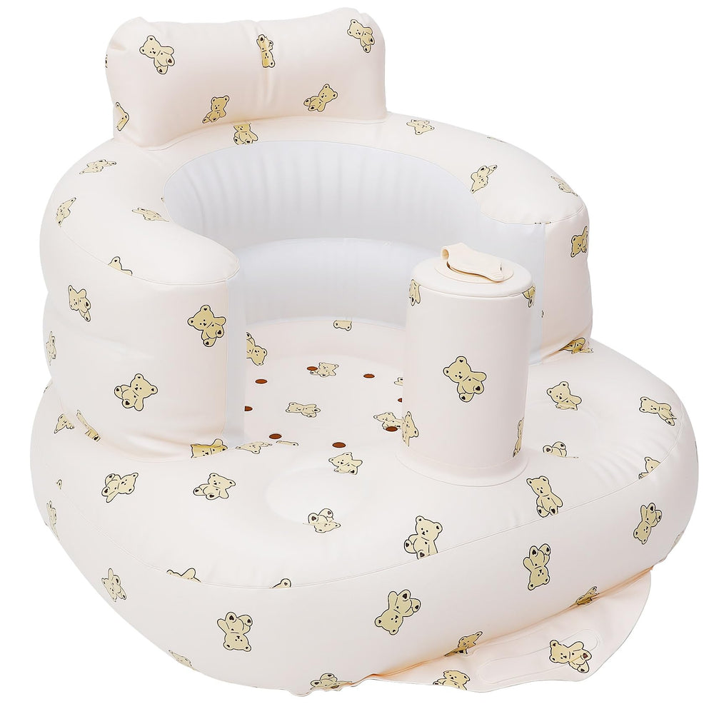 BZVQLO baby inflatable seat setup view; quick inflate for on-the-go feeding