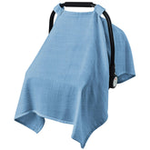 C COMCROSFLY baby car seat cover in breathable muslin for gentle, cool comfort