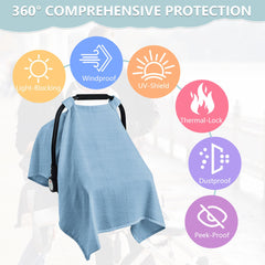C COMCROSFLY privacy sun shield car seat cover keeps baby shaded and private