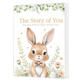 Cabana Bro baby photo album cover with Easter Bunny design, a stylish memory keepsake.