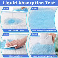 CACASO leak-proof disposable diaper pad prevents liquids from seeping through.