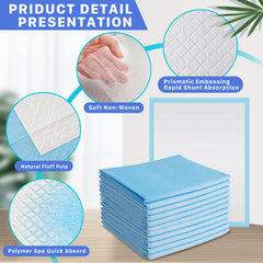 CACASO disposable underpad with waterproof bottom protects surfaces during changes.