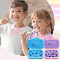 Caffox tooth box with 20 slots helps organize multiple baby teeth neatly