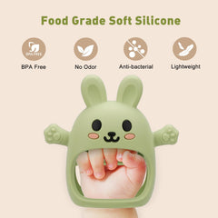 CAHILON easy-clean teether is simple to sanitize after use.