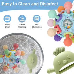 CAHILON Montessori teether toy supports sensory play and motor skill exploration
