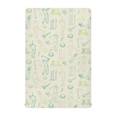Caihoyu crib sheet with soft breathable fabric for baby's comfort on standard playard.