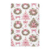 Caikeny fitted crib sheet with Christmas wreath pattern for a cozy nursery