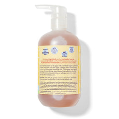 The California Baby Calendula Shampoo + Wash label highlights a 100% plant-based formula.