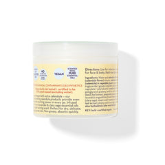 California Baby Calendula Cream ingredients close-up showing calendula and aloe for soothing care