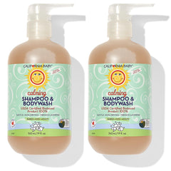 California Baby Calming Shampoo bottle front view highlights plant-based cleansing