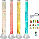 CALOVER bubble-tube-floor-lamp-bracket provides a calming visual display for living rooms