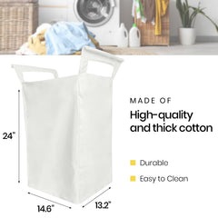 Calvana two-pack hampers with dual compartments for sorting by item