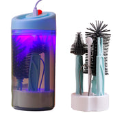 Camelcell baby bottle brush with stand for quick, hygienic bottle cleaning