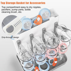 CandyHome compact countertop bottle-drying rack fits tight kitchen spaces.