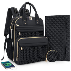 CandyHome diaper bag backpack with main compartment for organized baby essentials on the go