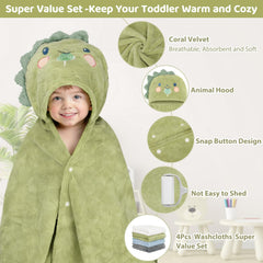 CandyHome elephant hooded towel features cute design for cozy bath time