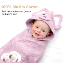 CandyHome muslin towels 4-pack laid out for quick gifting.