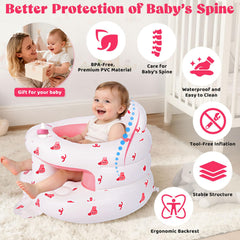 CandyHome Rabbit inflatable seat on beach for portable outdoor use.