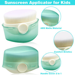 CANIPHA large 60mm brush for quick, even facial coverage on kids.