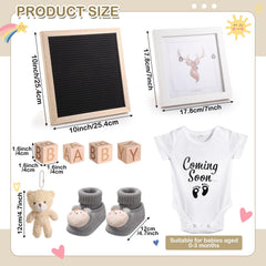 Canlierr baby bodysuit saying coming soon for adorable reveal photos
