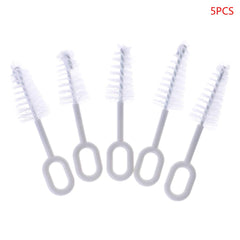 Caralin nipple brush with long handle for easy reach and control.