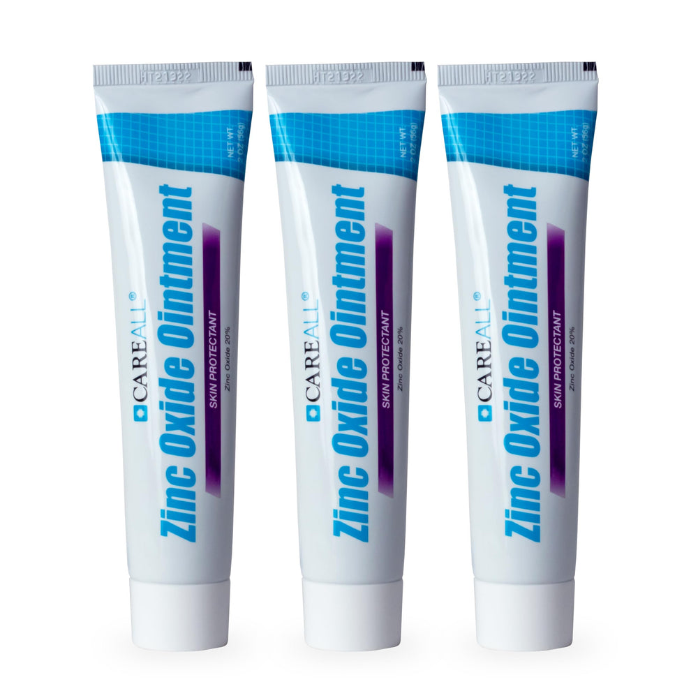 CareAll Zinc Oxide 20% skin protectant jar provides a barrier to soothe minor irritations.