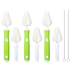 Carebabymore bottle brush set for quick, thorough bottle cleaning
