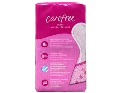Carefree Acti-Fresh unscented pantiliner designed for sensitive skin and comfort.