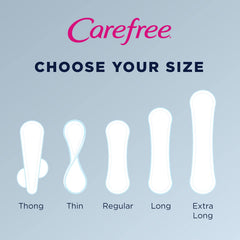 Qwik-dry core visible on Carefree Acti-Fresh panty liners