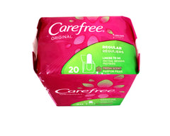 Carefree Original pantiliner soft, breathable cover for comfortable daily wear.