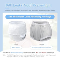 CARER diaper cover with high-elastic waist and leg bands for secure fit