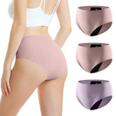 CARER heavy-flow period underwear pink front view with leak protection.