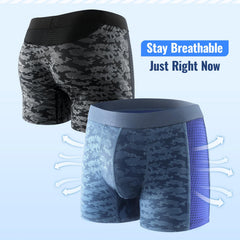 CARER men's underwear side view, breathable fabric keeps skin cool.