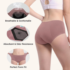 CARER underwear with 4-layer-core for quick absorption and comfort.
