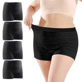 CARER mesh-underwear postpartum high-waist black; breathable comfort after birth.