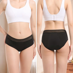 CARER period underwear lace black 3XL side view shows comfortable all-day wear
