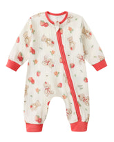 CARETOO infant sleep sack with sleeves in lemon print for cooling summer nights.