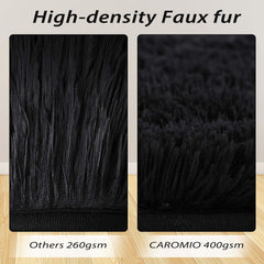 CAROMIO Shag Fluffy Area Rug anti-slip bottom keeps the rug steady during play